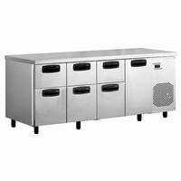 inomak refrigerated counter with 6 drawers