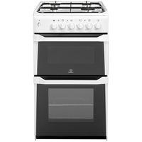 indesit it50gw twin cavity white cooker