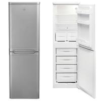 Indesit CAA55SI Fridge Freezer in Silver 1 74m W55cm A Rated