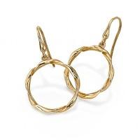 Infinity Ring Drop Earrings