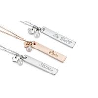 Inspire Quote Necklaces with Freshwater Pearl Detail