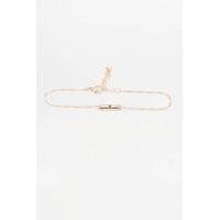 Initial Plate Bracelet, TAN