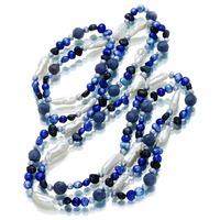 Indigo Deco pearl necklace