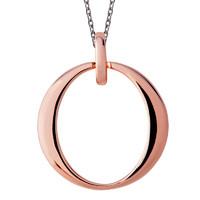 Infinity Necklace Open Circle Rose Gold Vermeil