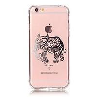 iphone 7 plus shockproof transparent elephant tpu soft bronzing crafts ...