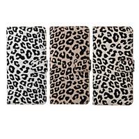 iphone 7 plus 55 inch leopard print pattern pu wallet leather case for ...
