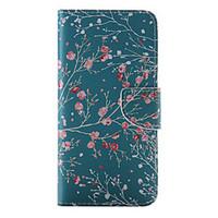 iPhone 7 Plus Red Flower Painted PU Phone Case for iPhone 6s 6 Plus SE 5s 5c 5 4s 4
