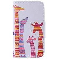 iPhone 7 Plus Color Giraffe Painted PU Phone Case for iPhone 6s 6 Plus SE 5s 5c 5 4s 4