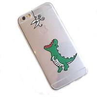 iPhone 7 Plus Little Dinosaur Pattern Transparent Materials Phone Case for iPhone 6/6S/6Plus/6S Plus
