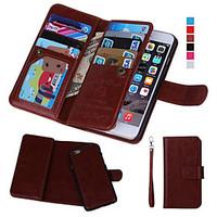 iPhone 7 Plus Magnetic 2 in 1 Wallet Leather9 Card HolderCash SlotPhoto Frame Case for iPhone 6s 6 Plus