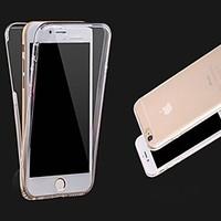 iPhone 7 Plus FrontBack 2 Pieces Soft TPU Transparent 360 Degree Full Touch Screen Case for iPhone 6s 6 Plus