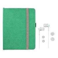 IPAD STAND PREMIUM FOLIO STAND & IN EAR HEADPHONE A