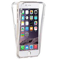 iPhone 7 Plus 6s 6 Plus SE 5s 5 FrontBack Soft TPU Transparent 360 Degree Full Touch Screen Cover Case