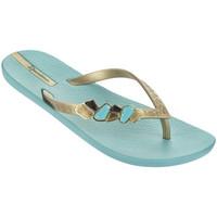 Ipanema Turquoise and Gold Flip-flops Premium Gem women\'s Flip flops / Sandals (Shoes) in blue