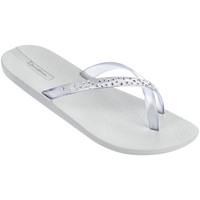 Ipanema Silver Flip-flops Premium Crystal From Swarovski women\'s Flip flops / Sandals (Shoes) in grey