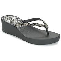 ipanema art deco iii womens flip flops sandals shoes in black