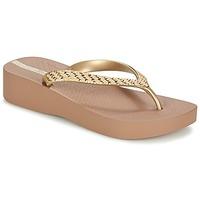 ipanema mesh plat womens flip flops sandals shoes in gold