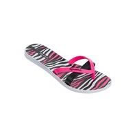 Ipanema Pink and Black Flip Flops Kirei Silk II