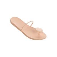 ipanema salmon orange flip flops with starck u ii