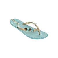 Ipanema Turquoise and Gold Flip-flops Premium Gem