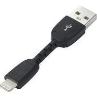 iPad/iPhone/iPod Data cable/Charger lead [1x USB 2.0 connector A - 1x Apple Dock lightning plug] 0.05 m Black Renkforce
