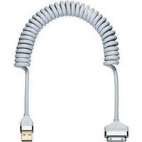 iPad/iPhone/iPod Data cable/Charger lead [1x USB 2.0 connector A - 1x Apple dock plug] 2 m White Oehlbach