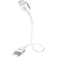 iPad/iPhone/iPod Charger lead/Data cable [1x USB 2.0 connector A - 1x Apple Dock lightning plug] 2 m White Inakustik