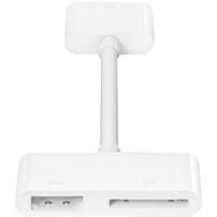iPad/iPhone AV cable/Audio cable [1x Apple dock plug - 1x Apple dock socket, HDMI socket] 0.10 m White Apple