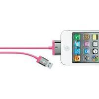 iPad/iPhone/iPod Data cable/Charger lead [1x USB 2.0 connector A - 1x Apple dock plug] 2 m Pink Belkin