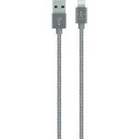 iPad/iPhone/iPod Data cable/Charger lead [1x USB 2.0 connector A - 1x Apple Dock lightning plug] 1.20 m Grey Belkin