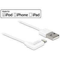 iPad/iPhone/iPod Data cable/Charger lead [1x USB 2.0 connector A - 1x Apple Dock lightning plug] 1 m White Delock
