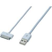 iPad/iPhone/iPod Data cable/Charger lead [1x USB 2.0 connector A - 1x Apple dock plug] 0.50 m White ednet