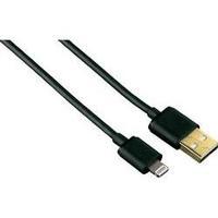 iPad/iPhone/iPod Data cable/Charger lead [1x USB 2.0 connector A - 1x Apple Dock lightning plug] 1.50 m Black Hama