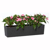 iqbana luzern planter in black 78 x 195 x 195cm