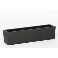 Iqbana Rectangle Planter In Black 62 x 31 x 31cm