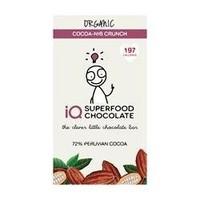iQ Chocolate Org Cocoa Nib Crunch Choc 35g (Pack of 6)