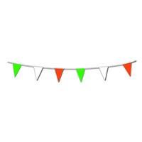 Irish Bunting Triangle 20 Flags On 10m