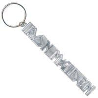 iron maiden keyring classic silver band logo official chrome metal key ...