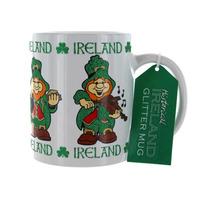 Ireland Glitter Leprechaun Mug