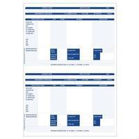 iris compatible a4 payslip 2 per sheet 1 x pack of 1000 payslips fy95