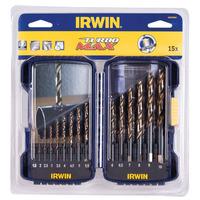 irwin 10503992 pro drill set turbomax 15 100mm 15 piece