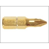 Irwin Screwdriver Bits (10) Pozi PZ1 25mm Titanium