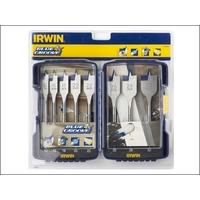 irwin 4x blue groove wood flat bit 8pce set