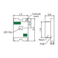 IR emitter 850 nm 140 ° 0805 SMD Harvatek HT-170IRPJ