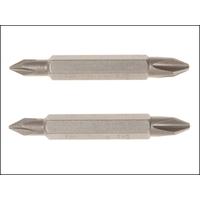 Irwin Screwdriver Bits (2) PZ2 / PZ2 Double Ended 50mm