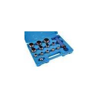 Iron hollow punch set with centring pin 5-35 mm, 14 piece set Westfalia