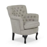 Irvine Chesterfield Armchair Grey