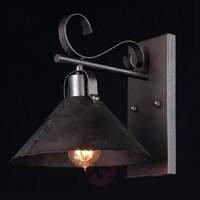 iron wall light made from hand forged iron
