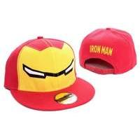 iron man red face cap