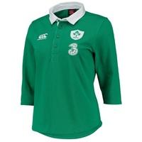 Ireland Home Classic 3/4 Sleeve Rugby Shirt 2014/15 - Womens Green